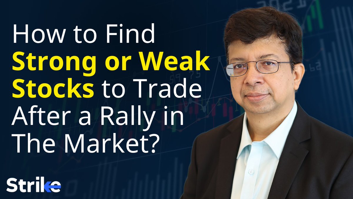 Let us break down proven strategies to identify strong and weak stocks after a market surge.   Whether you're a pro or just starting, these insights will help you level up!

Video live now! Watch it here: youtu.be/Ycd24fdLHEg

#MarketRally #StockMarket #MarketInsight