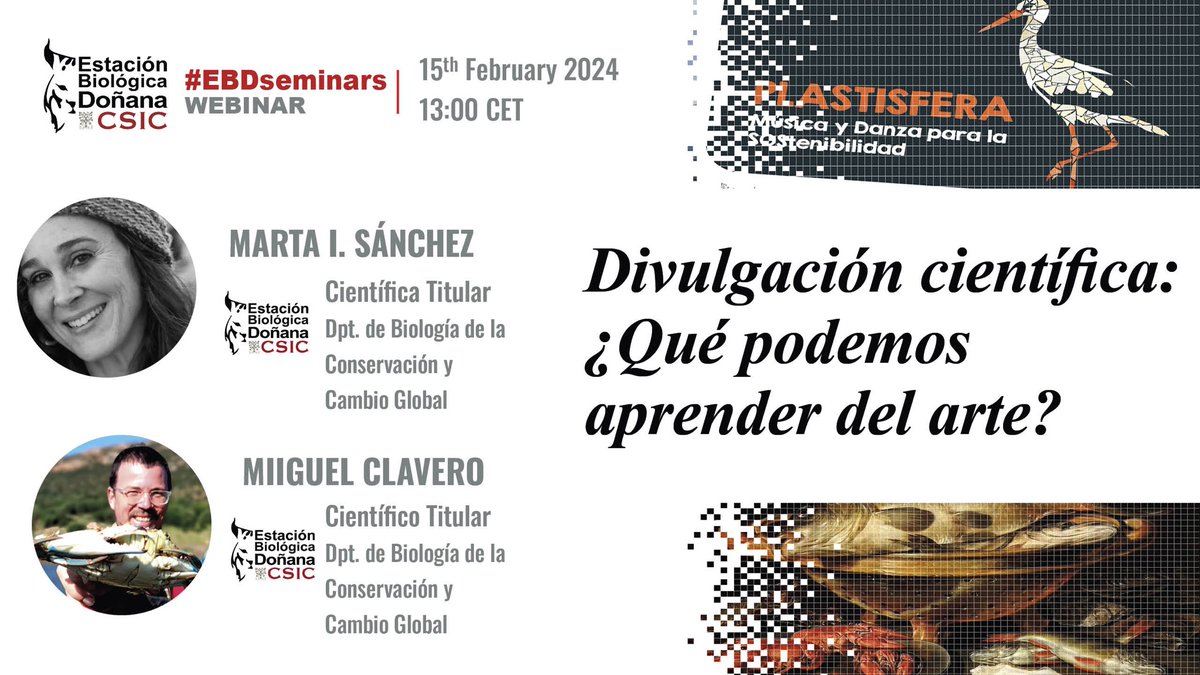 Our next seminar on Thursday 15 February 2024 at 13:00 CET #EBDseminars ⁦@ebdonana⁩ Youtube link: youtube.com/live/bVhxJnsyz…