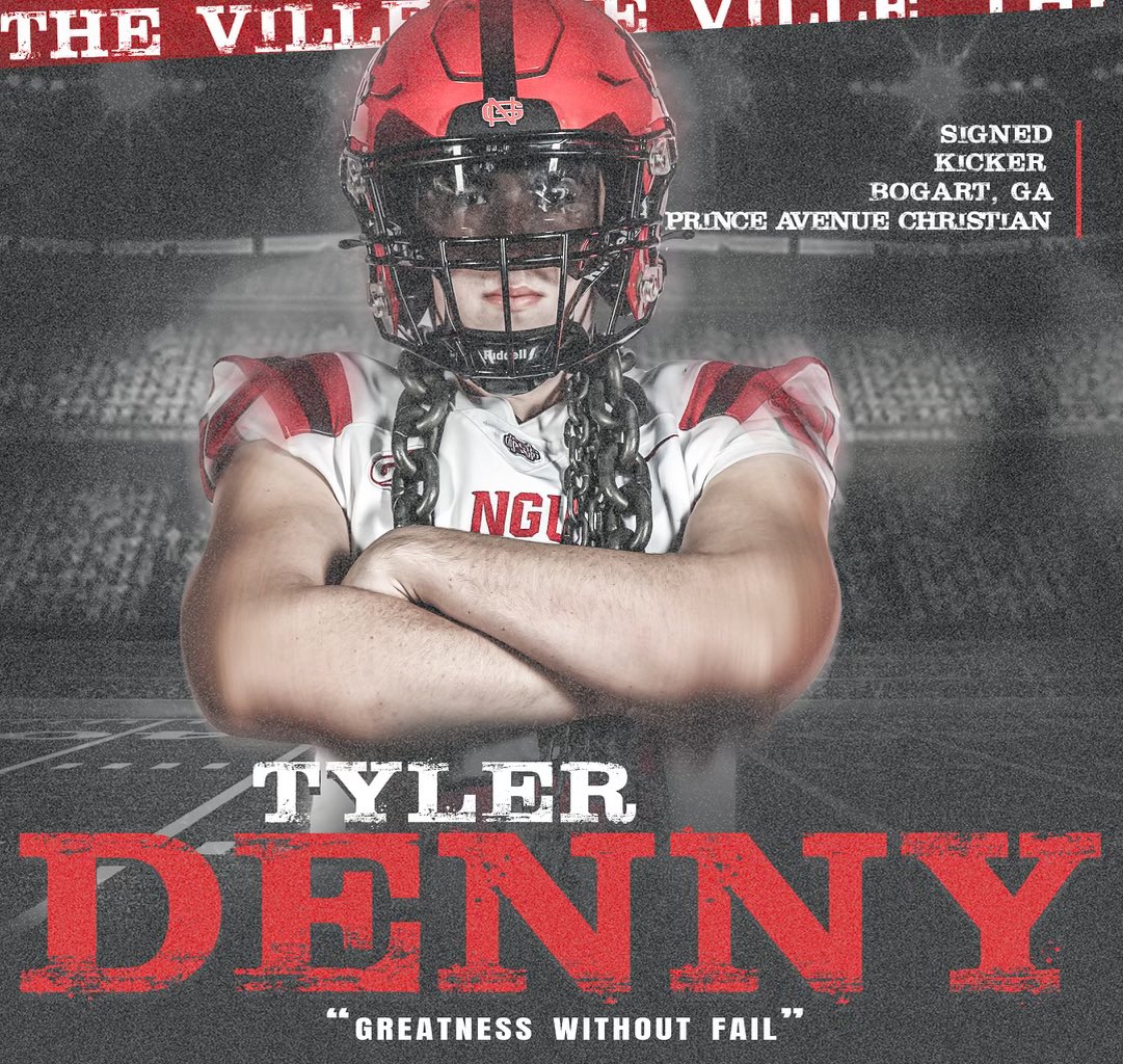 NGUFootball1's tweet photo. Welcome to The Ville!

@tylerdenny34‼️

 #2theville4 https://t.co/Ztgx86NTMf
