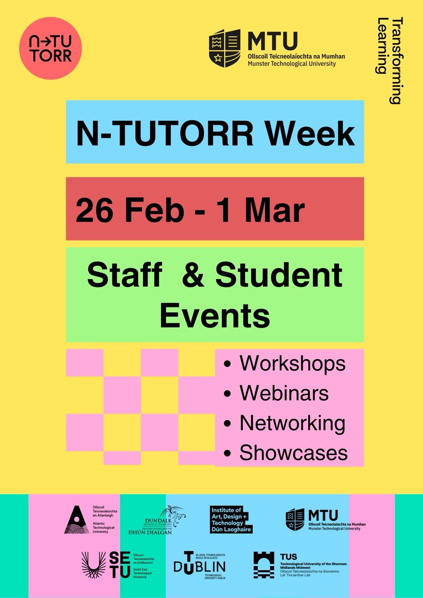 Dr Louise Nagle (@naglelouise) on Twitter photo Getting excited! MTU is delivering over 20 events over N-TUTORR week commencing 26th February. More details to follow <a href="/ntutorr/">N-TUTORR</a> @ TomFarrelly #ntutorrweek @_Petz_ , <a href="/aoifekelliher/">Aoife Kelliher</a> <a href="/GOSuill/">Dr Gearoid O Suilleabhain</a> Getting excited! MTU is delivering over 20 events over N-TUTORR week commencing 26th February. More details to follow <a href="/ntutorr/">N-TUTORR</a> @ TomFarrelly #ntutorrweek @_Petz_ , <a href="/aoifekelliher/">Aoife Kelliher</a> <a href="/GOSuill/">Dr Gearoid O Suilleabhain</a>