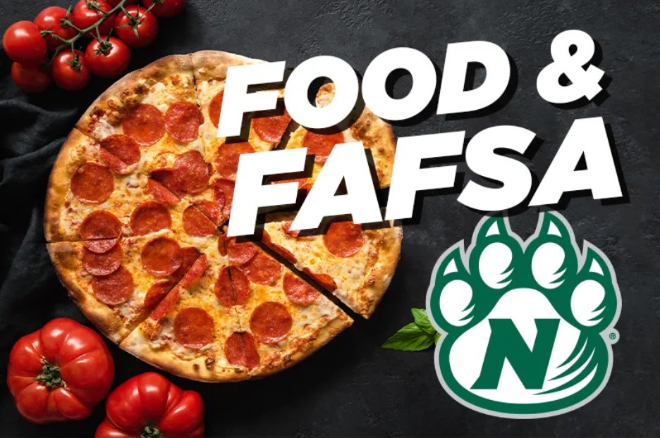 🍕FOOD AND FAFSA🍕

🗓Feb. 28, 2024
⏰5-9 p.m.
📍J.W. Jones Student Union, 3rd Floor

<a href="/NWMOSTATE/">Northwest Missouri State University</a>