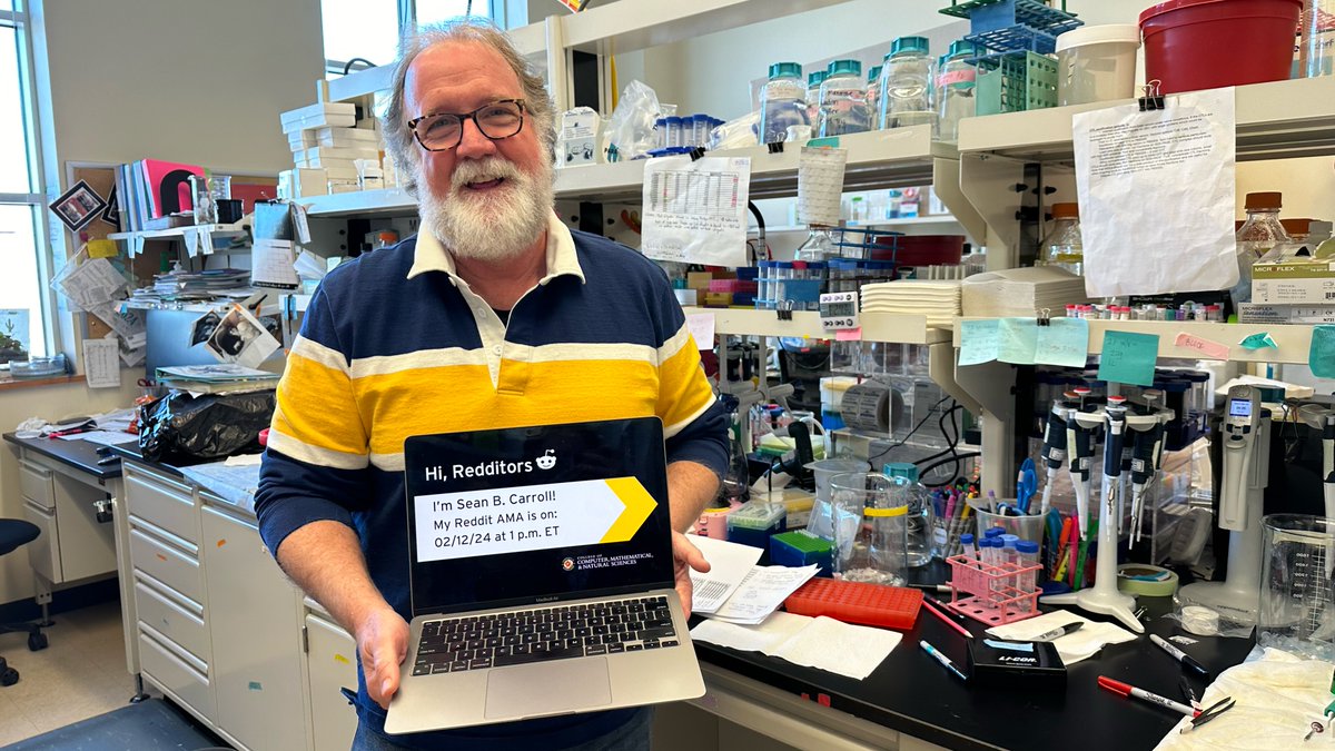 This #DarwinDay, Biology Distinguished University Professor Sean B. Carroll will answer your evolution-related questions as part of our #RedditAMA series! He'll be answering questions live from 1 to 3 p.m. ET today—start submitting questions now via redd.it/1aoyeum