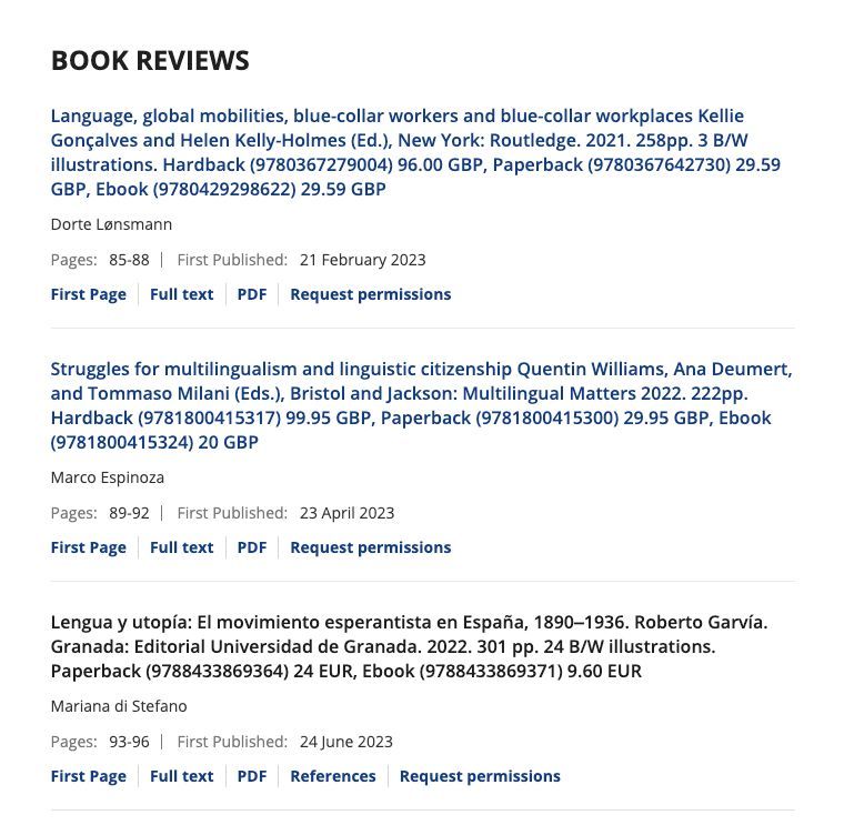 🚨 Our NEW 28 (1) #JSLX issue is OUT! ⬇️ Contents: 4 original research articles (2 #OA) & 3 book reviews. 🌐 Wanna check it out? buff.ly/3uwWuWk #sociolinguistics