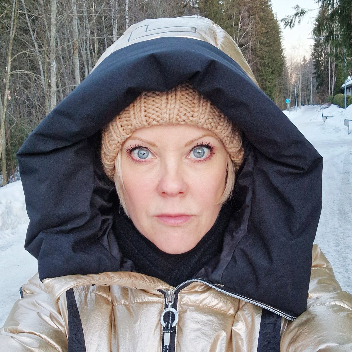 JohannaHellste2's tweet image. Olin ihan murhaavan väsynyt kotiin tullessa. Jo ekat 15 min kävelyä pakkasessa ja energiataso kohosi. Korvissa tietysti #SmartLess