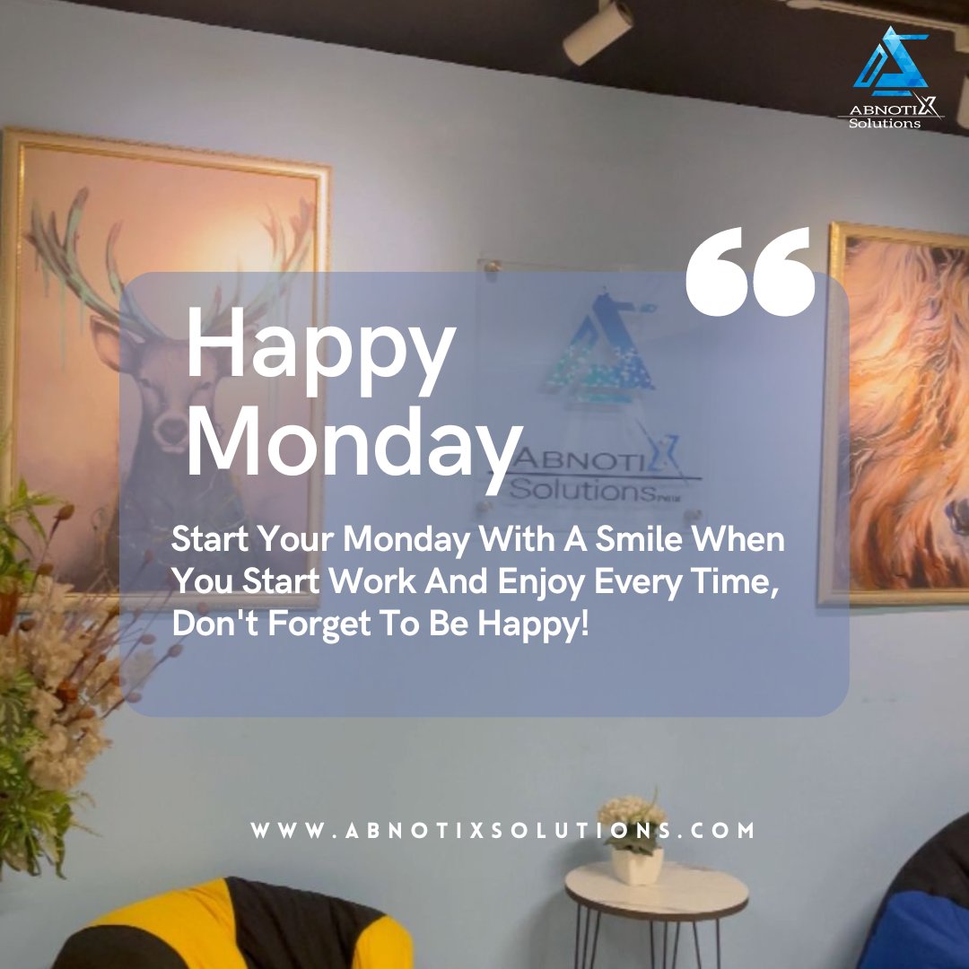 abnotix's tweet photo. Let's Kick Off This Week With A Positive Mindset And Make It Our Best One Yet!

#abnotixsolutions #monday #motivationmonday #newweeknewgoals #mondaymotivation #mondaymood #motivation #mondayvibes #motivationalquotes https://t.co/DEzabu2wWT
