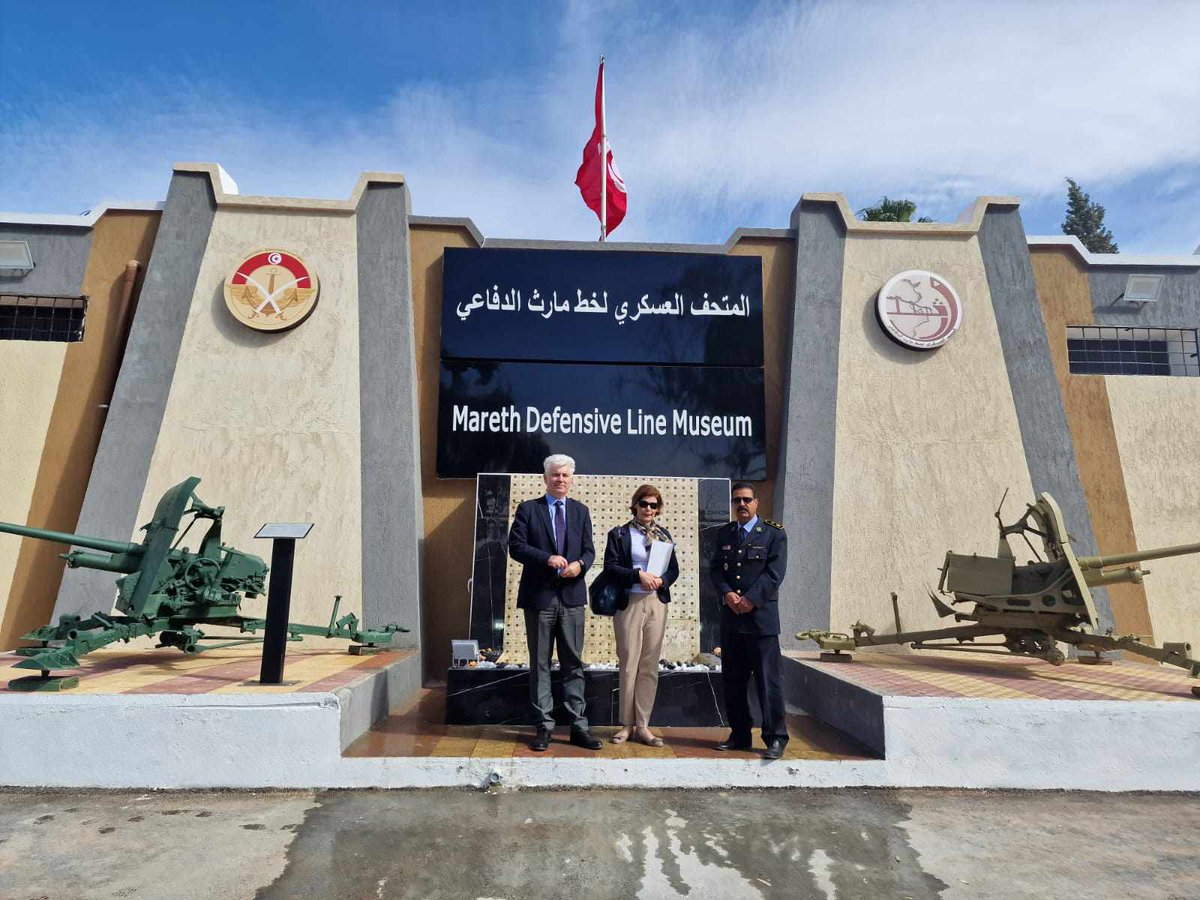 PLinTunisia's tweet photo. Merci pour cette opportunité de visiter ce lieu important de l'histoire de la Seconde Guerre mondiale - le Musée militaire de la ligne défensive de #Mareth
Les Polonais 🇵🇱 ont également participé à cette bataille révolutionnaire sur la ligne Mareth. https://t.co/OkgDWCAwQv