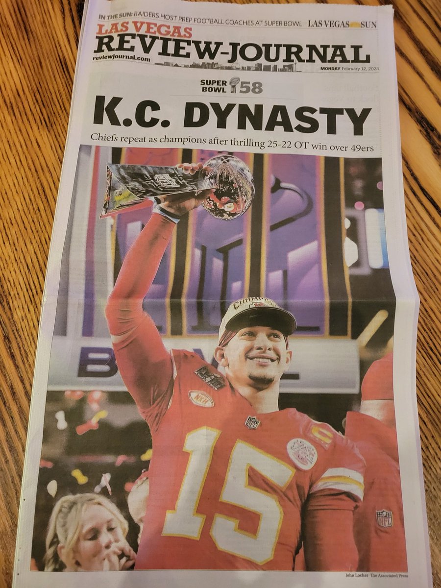 adamteicher's tweet photo. The front page of this morning's Las Vegas newspaper https://t.co/8upQcVSCVf