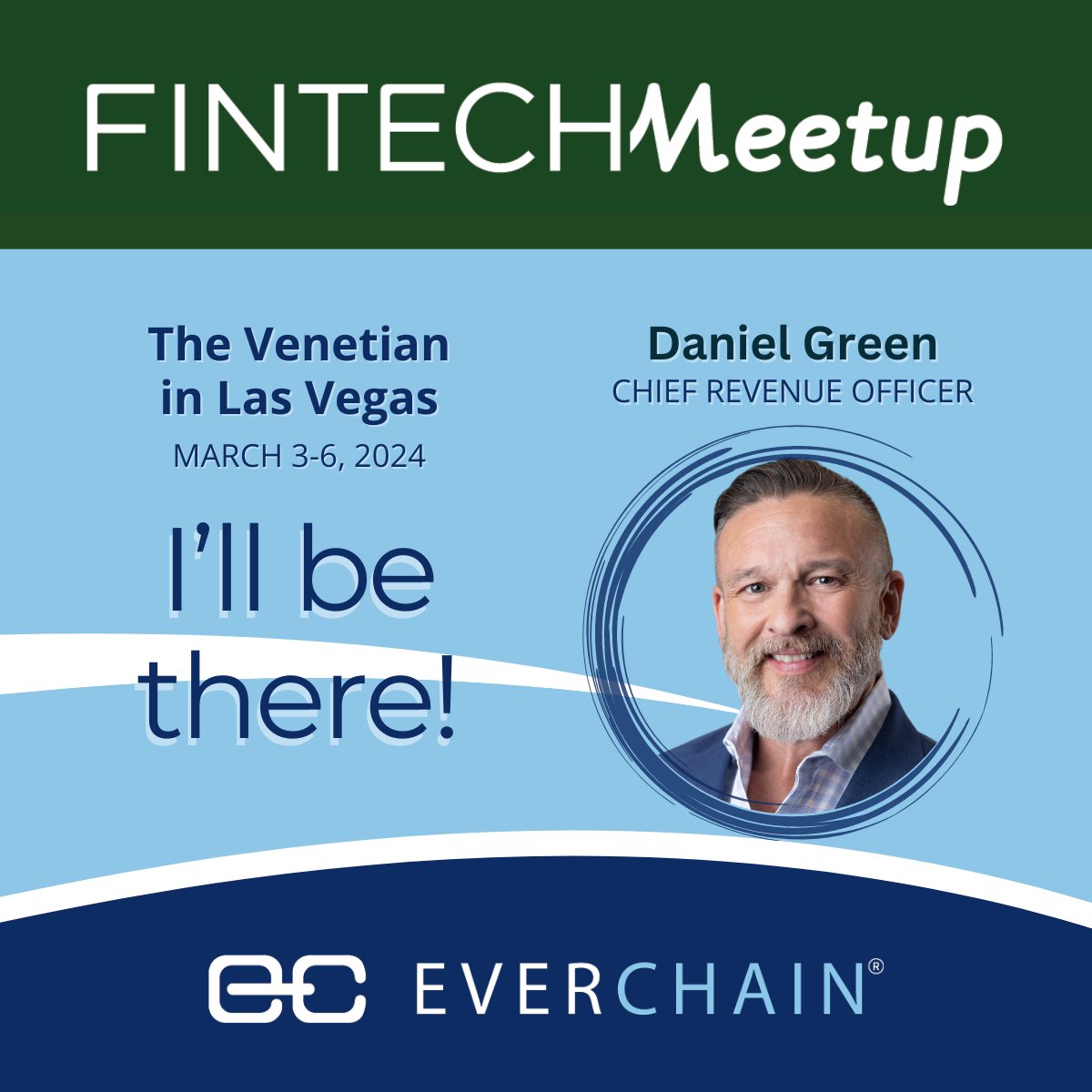 EverChain's tweet image. EverChain's Chief Revenue Officer, @Daniel Green will be attending FINTECHMeetup here in Las Vegas. Schedule a meeting with Daniel today: hubs.la/Q02kgdk80

#FINTECHMeetup2024 #DebtSales #LasVegas