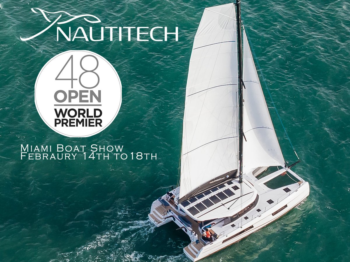 Don't miss the World Premiere of the new Nautitech 48 Open at the 2024 Miami Boat Show. Explore this remarkable vessel that follows in the footsteps of the award-winning 44 Open. Join us for an unforgettable experience, form February 14th to 18th.😎🥇#nautitech48 #nautitech