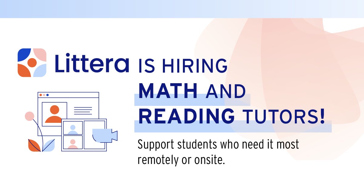 #MilSpouses – got a knack for math and reading? You’re in luck 🍀! MSEP partner, Littera Education, is searching for virtual math and reading tutors with flexible schedules! Learn more and apply today: litteraeducation.applytojob.com/apply.