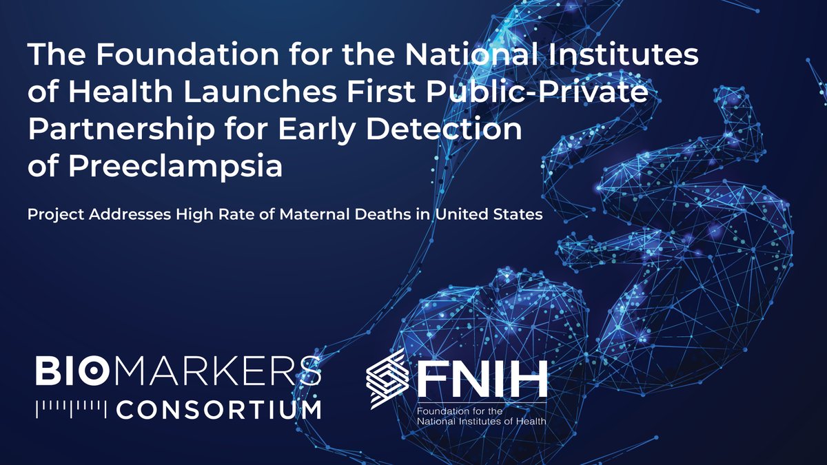 FNIH_Org's tweet photo. Maternal mortality is increasing in the U.S. A new FNIH Biomarkers Consortium partnership will address a leading cause—preeclampsia—by examining biomarkers that could predict a woman’s risk of developing the disorder early in pregnancy. Learn more:  https://t.co/Ec3UP5nslA https://t.co/X4e2uFAlav