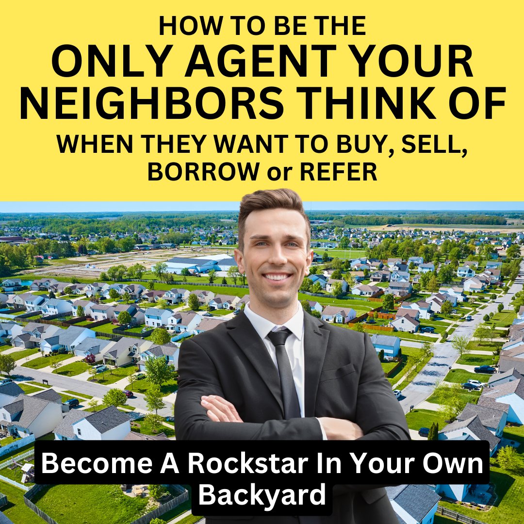 BECOME the only trusted agent or lender your neighbors think of when it comes to buying, selling, borrowing, or referring. 📈 It's FINALLY time we start marketing smarter for RESULTS in today’s market. ✅ byreferralonly.com/dominateyourne…