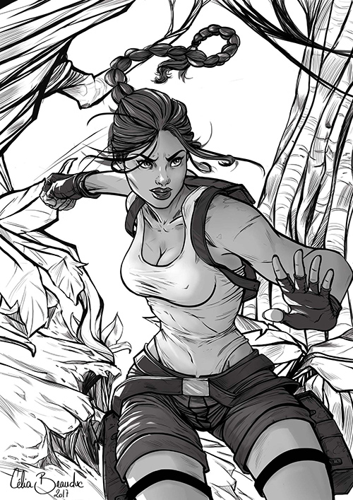 Linu1's tweet image. Here is an illustration i created for the book "L'histoire de Tomb Raider, l'Odyssée de Lara Croft" in 2017 with @alexandre_serel and @Pixnlove. It was a wonderful experience to be able to draw my childhood icon... I am Sooooo impatient for #TombRaiderRemastered #TombRaider 😍