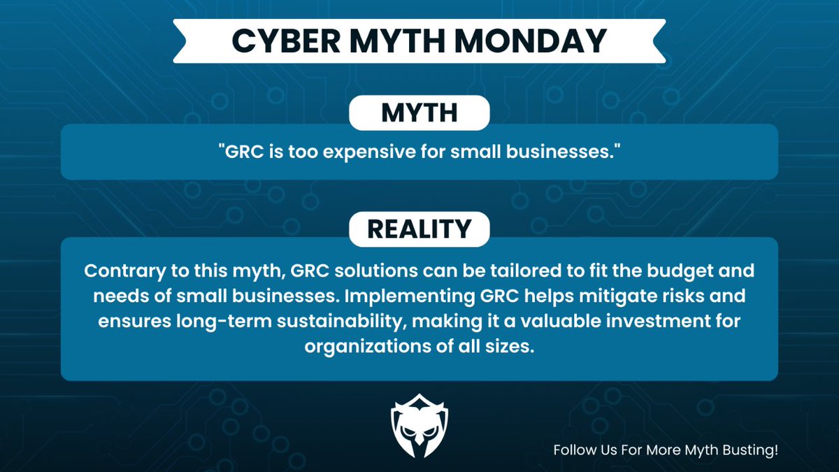 TotalAssure's tweet photo. Keep your cyber knowledge as up-to-date as your software. Follow us for Cyber Myth Monday and get the latest on building a culture of cybersecurity in your workplace.
#TotalAssure #CyberMythMonday #Myths https://t.co/97wfA2xv0w