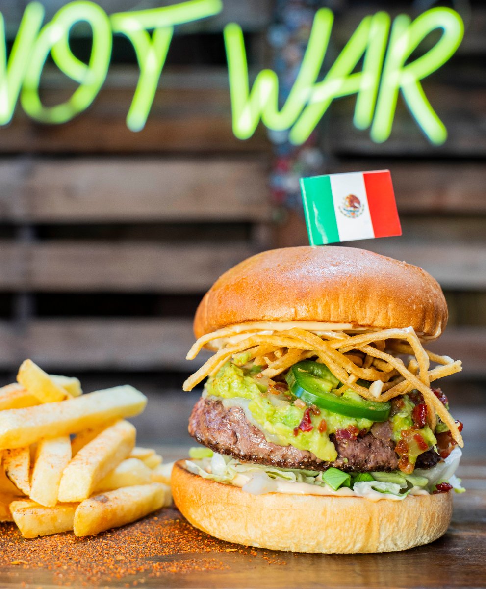 🍔 Experience the bold flavors of our El Matador Burger! Don't forget to indulge in this giant Mexican burger from our delicious menu. It's made with fresh, hormone-free, and organic ingredients for an unforgettable taste sensation! 🌮🍔

 #MexicanCuisine #FreshAndDelicious