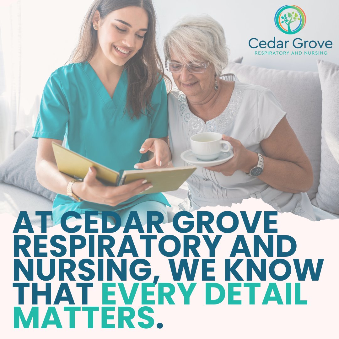 CedarNursing's tweet photo. At Cedar Grove Respiratory and Nursing, we know that every detail matters. It's why our staff makes every effort to create an environment of warmth and compassion. We treat you like family because it's what you are the minute you enter our doors. https://t.co/fhcuK9cVhW