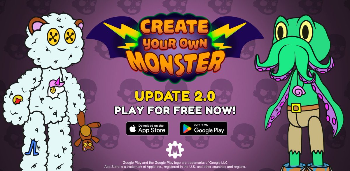 MechanicGames's tweet photo. 🎉 Exciting news! Create Your Own Monster version 2.0 is out now on iOS and Android📱
This mega update brings a plethora of thrilling new features.🌟 And the best part? It's free-to-play!💥
Get it now on:
• iOS 🍏: https://t.co/hBEVfd6FW5
• Android 🤖: https://t.co/UgU9uc7BAQ https://t.co/i13bpKoWul