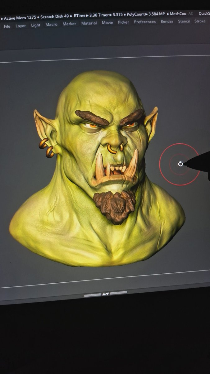 Vg_artbr's tweet photo. First time doing modeling in zbrush from scratch and it was a lot of fun, I'm definitely going to do more kaskadsas, but with a character I created, let's see if something cool comes out (and if I can do it)
#sculpt #zbrush #3dart #fantasy3d #3d https://t.co/Wykqq196ED