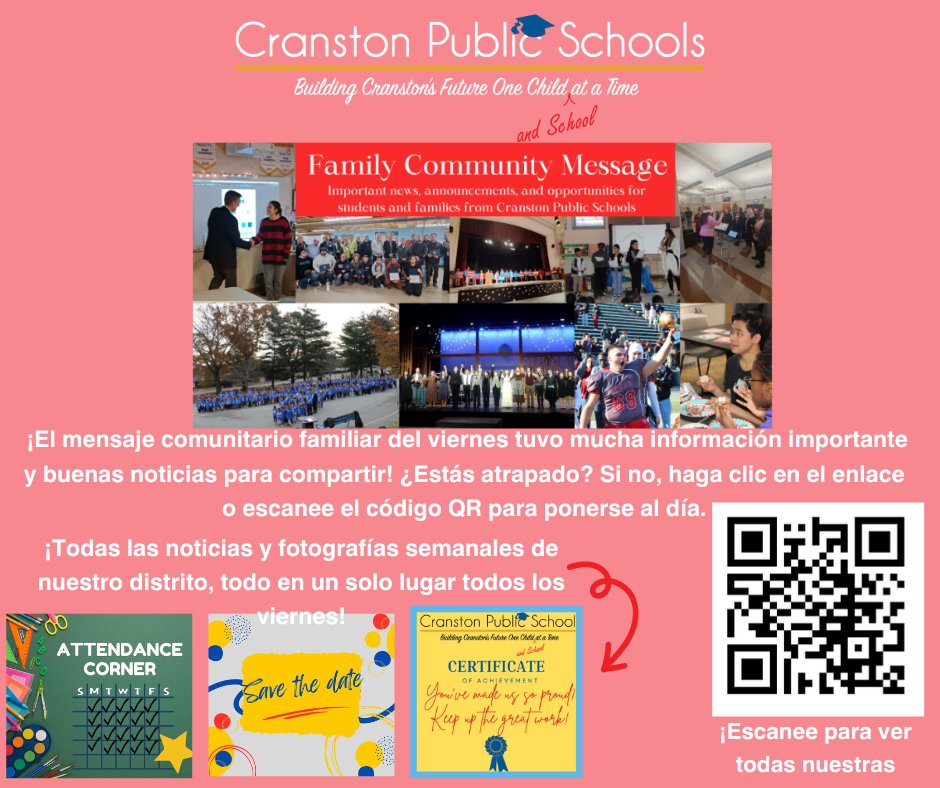 Cranston School Dept tweet media