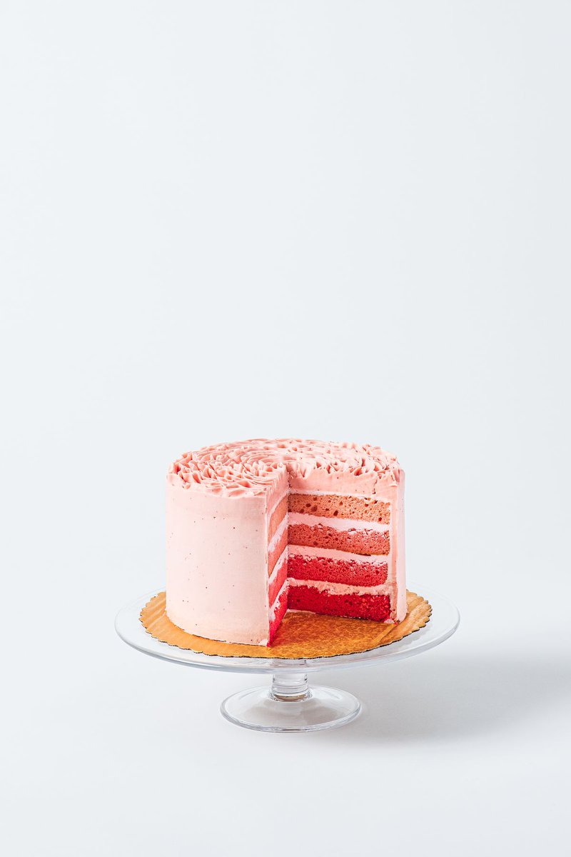 Order today for Valentine's Day delivery! Treat your sweetheart to Martha's bestselling Strawberry Ombré Cake from @goldbelly: bit.ly/47UKsDL