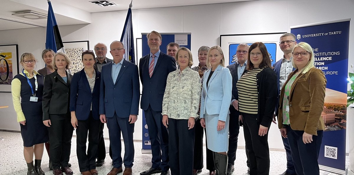 Members of the university’s Rector’s Office were in Brussels on 7 and 8 February to get an overview of the European Union’s research and higher education policy trends of the near future Read more 👇 shorturl.at/covO9 📷Kristi Kerge