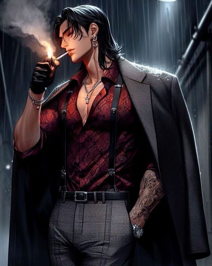 "See Now You got yourself into this mess but I'm not letting you go are you gonna repay me for saving you're life or am I just gonna have to take it?."

He smirks.