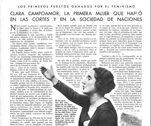 💜Un 12 de Febrero de 1888 nacía en Madrid #ClaraCampoamor 
💜Su lucha fue por la igualdad plena
#VotoFemenino