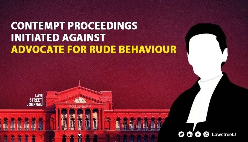 After an advocate threw case files and raised voice against a judge, the #KarnatakaHighCourt initiated suo motu contempt proceedings. 

<a href="/Rintumariam/">R.</a> | <a href="/MLJ_GoI/">Ministry of Law and Justice</a> 

Read full: rb.gy/7mj7nx