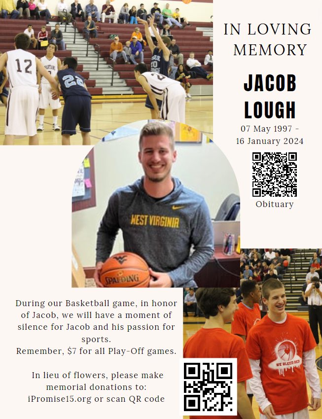 Tonight before our boys playoff game…please come by and support!