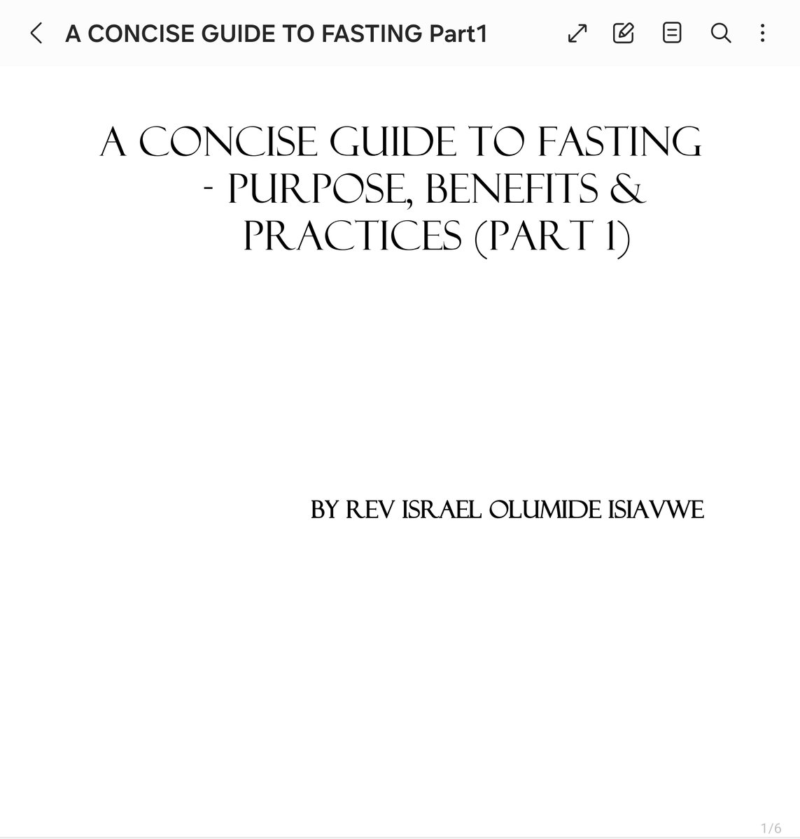 cherubmessenger's tweet photo. Here is the 1st part of a mini-guide to fasting I wrote some years ago. I just read it again (6 pages in total) and it's GREATLY blessed me.

Follow this thread for the remaining pages of Part 1

#21DaysFast
#DivinePositioning
#KingdomCulture
#TouchingHeaven
#TransformingOurWorld https://t.co/fWO9nPya6z