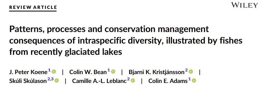 How do we incorporate hidden intraspecific diversity into conservation think? - a review paper @ProfColinBean @JPeterKoene1 @sceneUofG