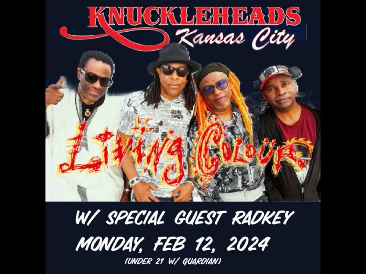 Congratulations to the @Chiefs on their #superbowl win last night! 🏈🏆 @LivingColour is looking forward to celebrating our KC fans tonite as we headline @Knuckleheadskc with special guest @Radkey 📷 @skmmusicpics • Rochester, NY • 1/30/24