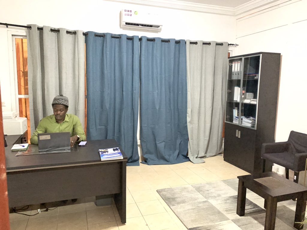 It’s a new week!🎉 A new look here at PAG secretariat 🥰 A more conducive environment to further enhance the work we do on #PeaceBuilding in The Gambia . #GivePeaceAChance