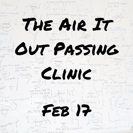 Less than a week away from out Air It Out Clinic! 

Five Great Talks, Rapid Fire, Breakfast, Catered Lunch, and a Social

The Best Deal In Clinic!

Spots are still available for both in person and virtual tickets at 60secondclinic.com/airitout