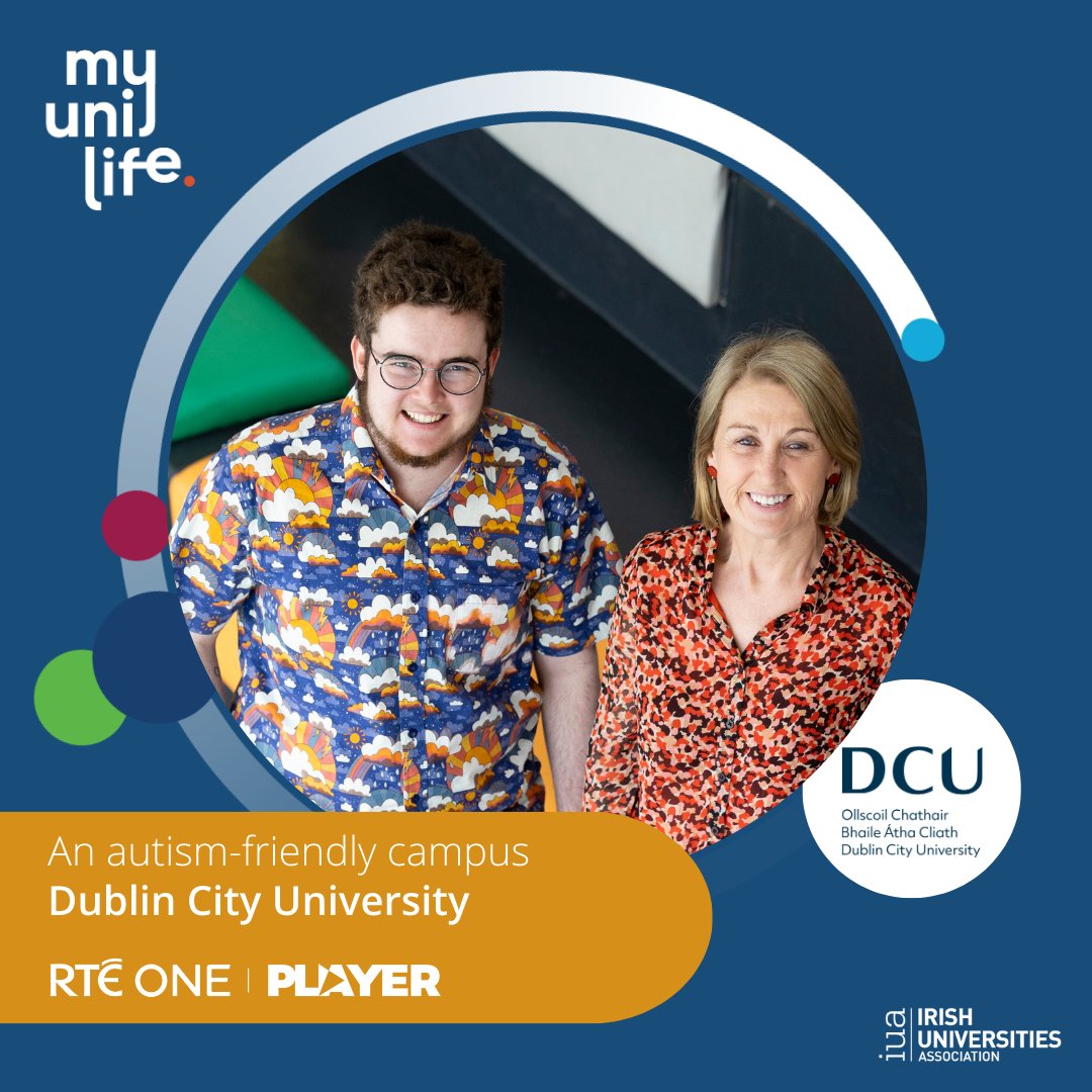 DCU Autism Friendly University features in #MyUniLife on Friday, Feb 16th on @RTEOne.   Recent DCU graduate Matthew shares his experience of uni. Huge thanks to our partners AsIam and dcu.ie/disability for ongoing support that keeps this project moving forward.