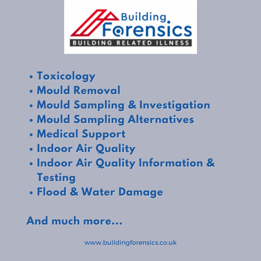 BuildingForens's tweet photo. Building Forensics, specialists in mould, biological and chemical contaminants, which are often the cause of building-related illness. 🦠

https://t.co/5wdYgQDgB5

#Mould #Environmental #Illness #Home #HomeSafety #Biological #Toxins https://t.co/TzqbK7XPHM