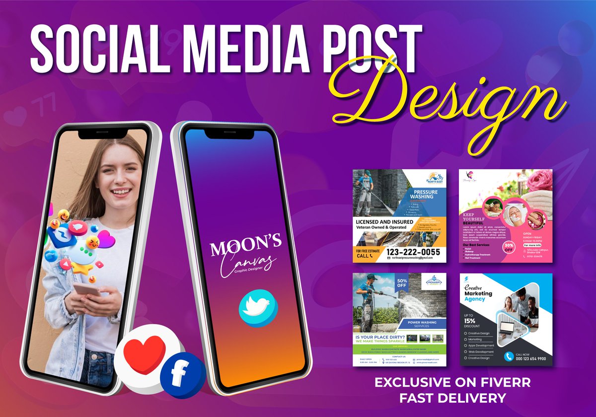 We specialize in creating designs that speak volumes about your professionalism and expertise. Let your business shine...

#GraphicDesign #instagramPost #socialmedia #pressurewashing #RealEstate #Flyer #brochure #postcard #banners #RakulPreetSingh #Satanic #GazaHolocaust #Loki