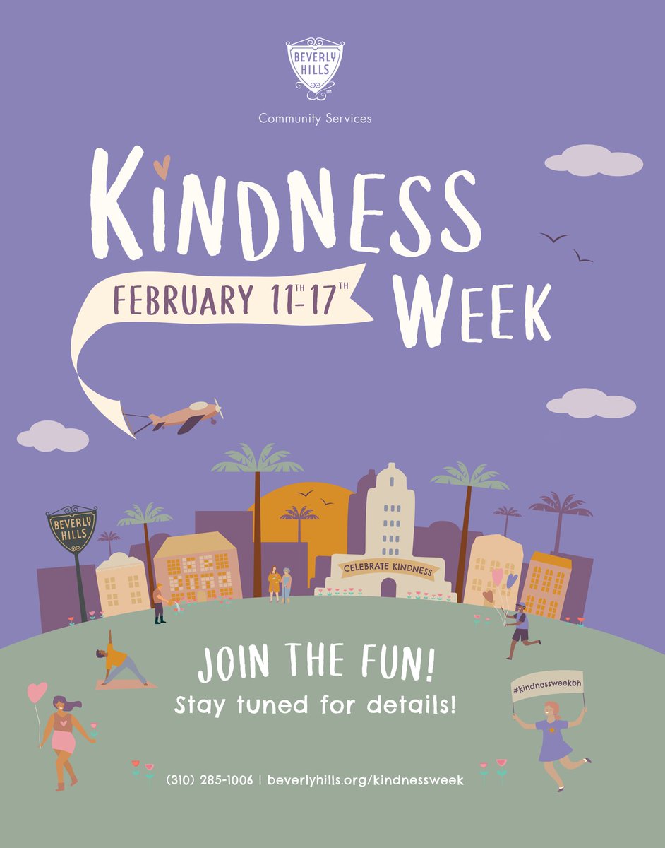 We love @CityofBevHills for celebrating the importance of #Kindness this week! See how you can participate at Beverlyhills.org/kindnessweek @CommunityLifeBH @LuParker #bekind #bekindandco #whatsyourkindness