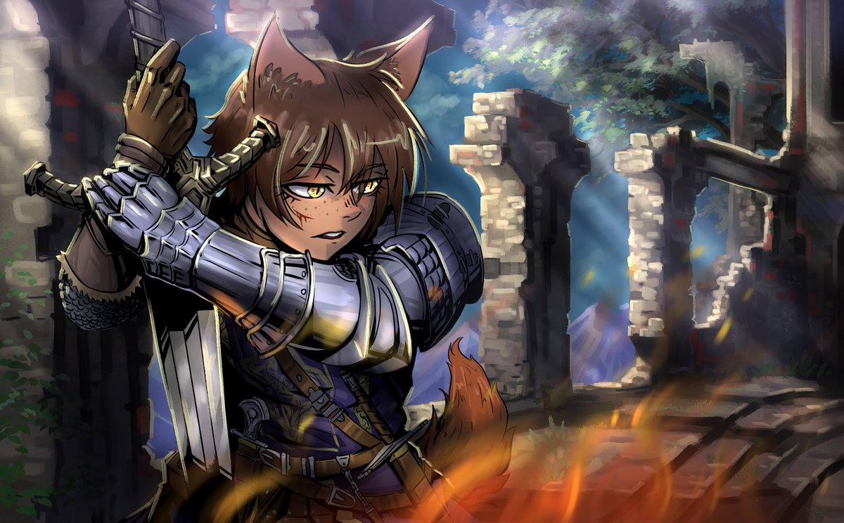 Commission for twitch. tv/ruivalentine

#MarshallBananaArt #VTuber #ENVtuber #DarkSouls