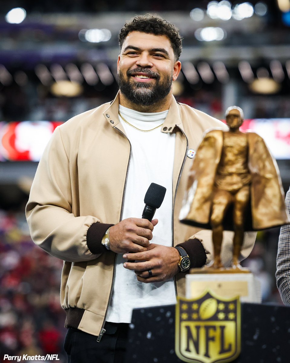 steelers's tweet photo. Your 2023 #WPMOY was honored before the Super Bowl 🙌 https://t.co/9cbU0IvFlp