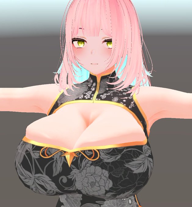 デカ乳チャイナドレス.....! 