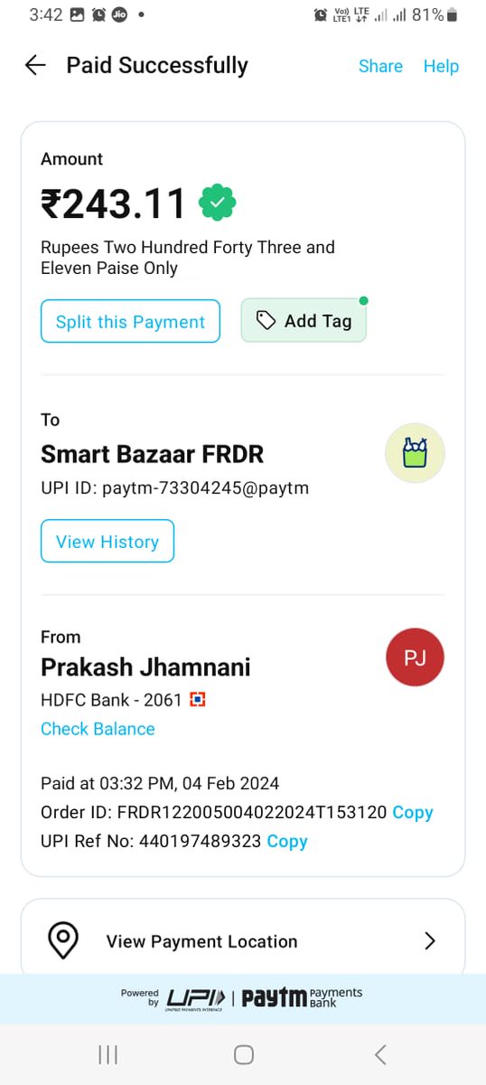 bhavisha__28's tweet photo. The money hasn't been credited back in our account till this date . It has been more than 8 days. The store supervisor was not of any help either. I request you to look into this ASAP. https://t.co/dEETy7GlPj