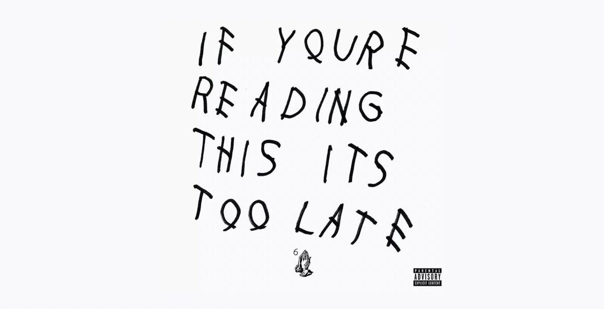 nfr_podcast's tweet photo. 9 years ago today, Drake released his ‘If You’re Reading This It’s Too Late’ mixtape 🙏🦉 https://t.co/XYlUlWJxfl