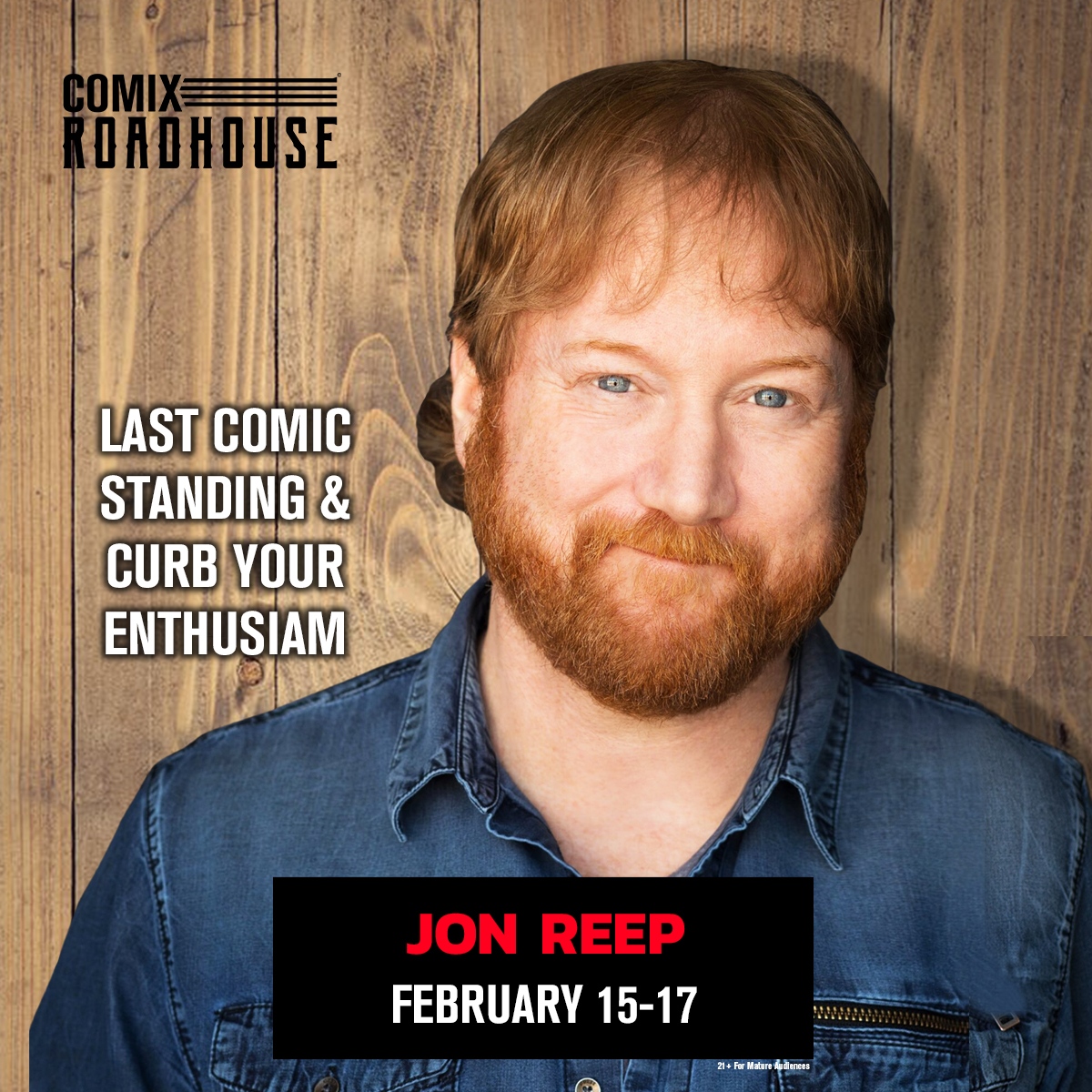 ComixRoadhouse's tweet photo. HEADLINING THIS WEEKEND: @JonReep will be joining us in the Comedy Club this weekend!

Tickets + More: https://t.co/2cIAwsc0b5

#ctvisit #thingstodoinct #ctnightlife #ctentertainment #mohegansun https://t.co/LVGziZfZZu