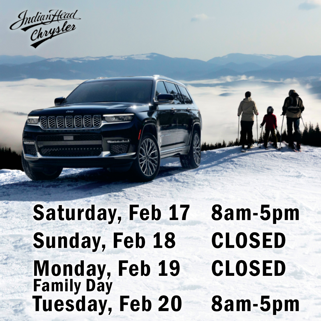 🎉 Happy Family Day While our doors are closed, our website will still be open to explore. for all your automotive needs. Click: ihchrysler.ca Call: 306.695.2254 Text: 306.695.2255