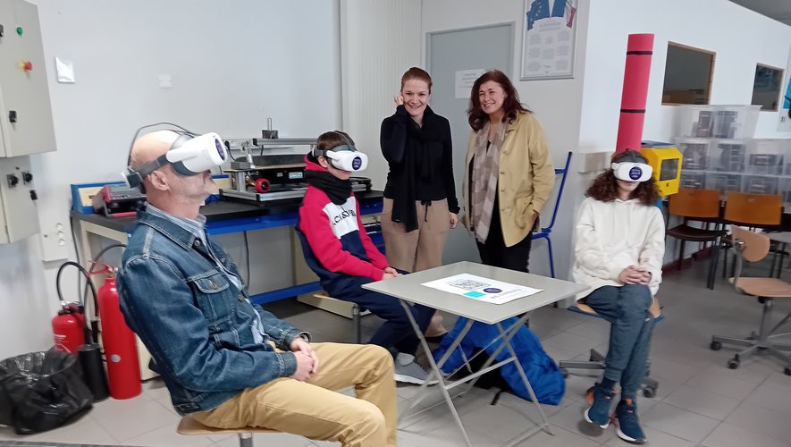 👍L’innovation, proposée par le service Jeunesse de @AgdeOfficiel #herault avec 1 camion🚚itinérant 'Agath’You': utilisation de casques de réalité virtuelle pour découvrir de façon réaliste le monde du travail pour 300 élèves du Lycée Loubatières midilibre.fr/2024/02/12/un-…