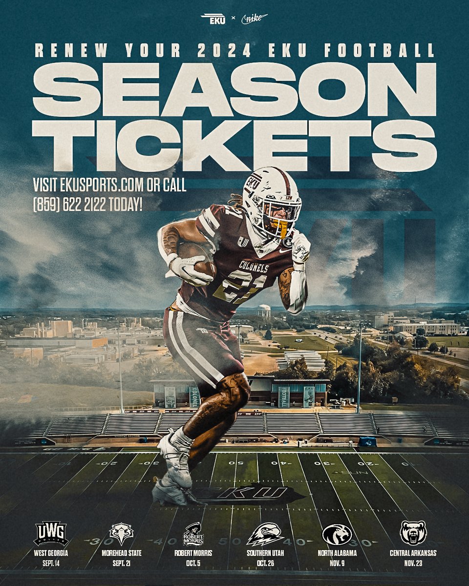 Colonel Nation! Season ticket renewals begin today! 🎟️ Be sure to reclaim your seats for all six of our home games in 2024 by the early renewal deadline of April 30! 📰 - t.ly/b2ebv #E2W | #MatterOfPride