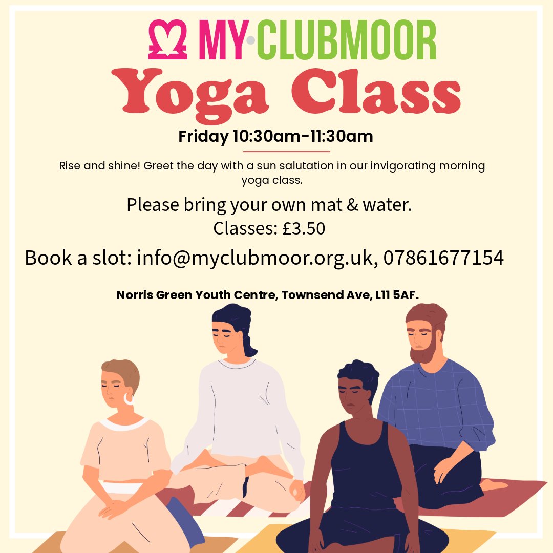 STARTING 15TH MARCH, BOOK TO SECURE A SPACE!

Unwind and recharge every Friday with our new yoga class! Join us on the mat for a revitalising session to kickstart your weekend on a positive note!