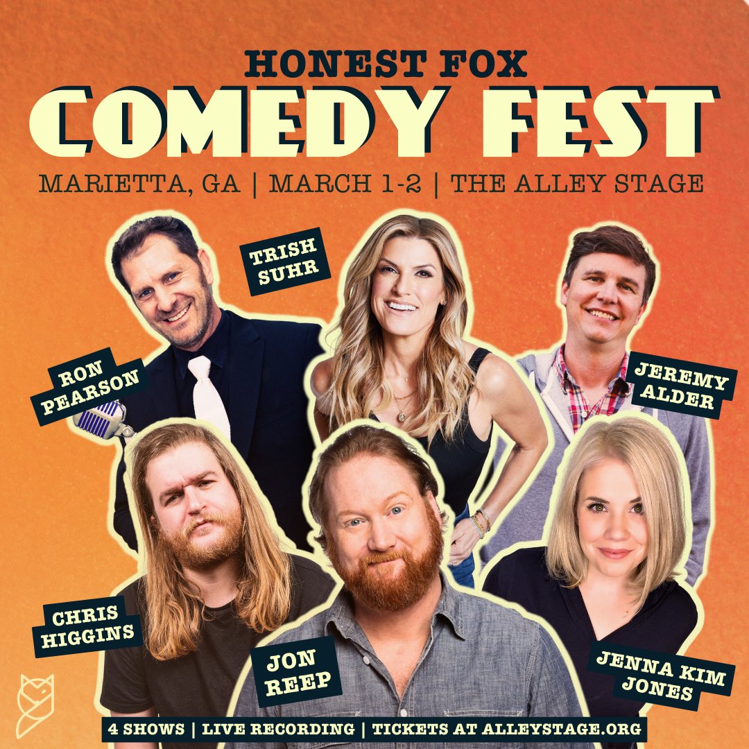 HonestFoxComedy's tweet photo. MARIETTA, GEORGIA! Tickets are on sale NOW for the first ever Honest Fox Comedy Fest! Get tickets here > https://t.co/y0B2Z3ZM9M

2 Nights. 4 Shows. Limited seats. Tickets will go fast! https://t.co/GDQiiT207d