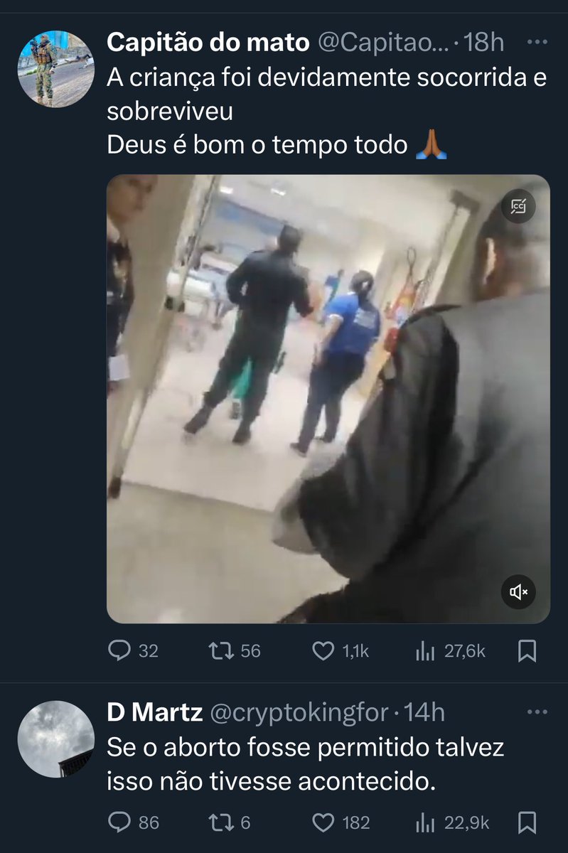 Um recém nascido foi encontrado no lixo, foi socorrido e levado pro hospital, mas o Sr CryptoKingFor acha que o bebê deveria ter sido assassinado ainda na barriga da mãe e com a bênção do Estado.